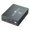 Kit de extensión AV (transmisor y receptor) LEVELONE HVE-8111, 3840x2160, Cat6, USB-A/USB-B, DC 12V (2 uds.)