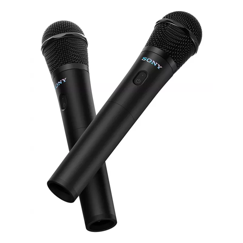Sony ULTMIC1 juego de micrófonos inalámbricos de karaoke con 2 micrófonos y receptor, negro