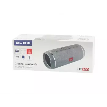 Altavoz portátil Mono BLOW BT-460 gris — 5 W RMS, batería de 2000 mAh, Bluetooth 4.0, MicroSD, FM, AUX