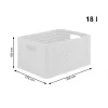 Estantería rotho Country armario estante de plástico con 3 cajones, blanco, 71,2×32,5×37,5 cm, tecnopolímero, ruedas