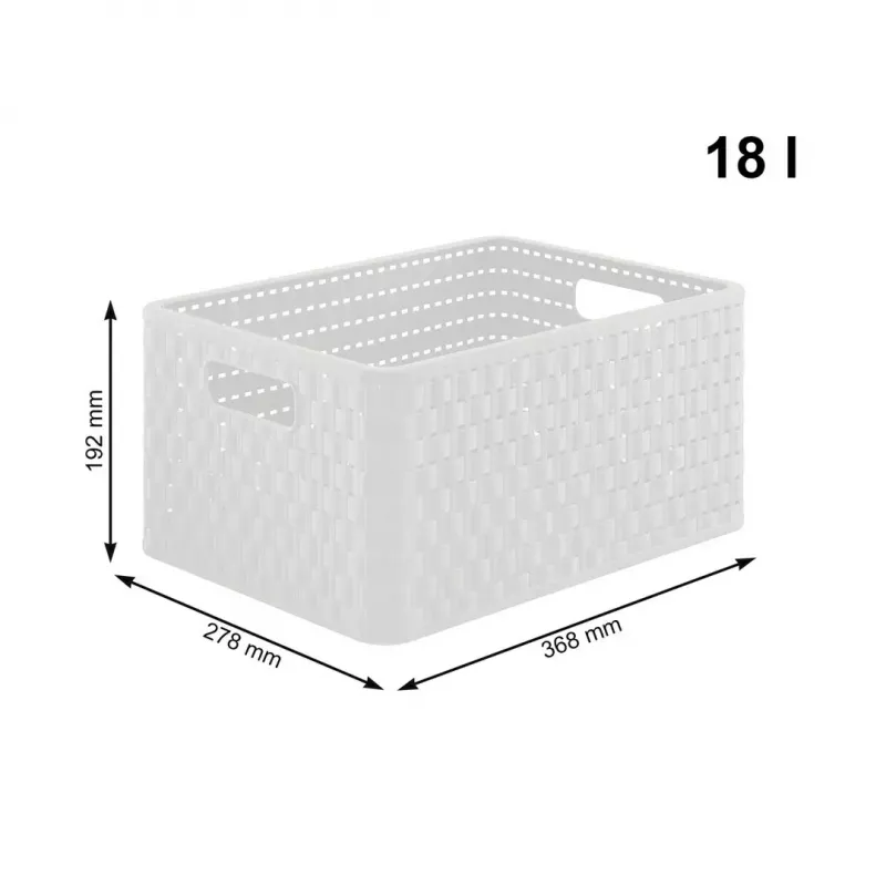 Estantería rotho Country armario estante de plástico con 3 cajones, blanco, 71,2×32,5×37,5 cm, tecnopolímero, ruedas
