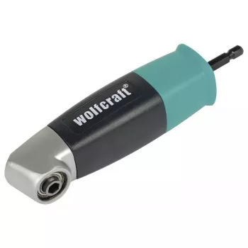 Engranaje angular para destornillador Wolfcraft 4688000, vástago hexagonal 6,35 mm, par máx. 13 N·m, 400 rpm, negro