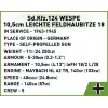 Cobi Blocks SD.KFZ.124 Wespe kit de modelismo, 860 bloques