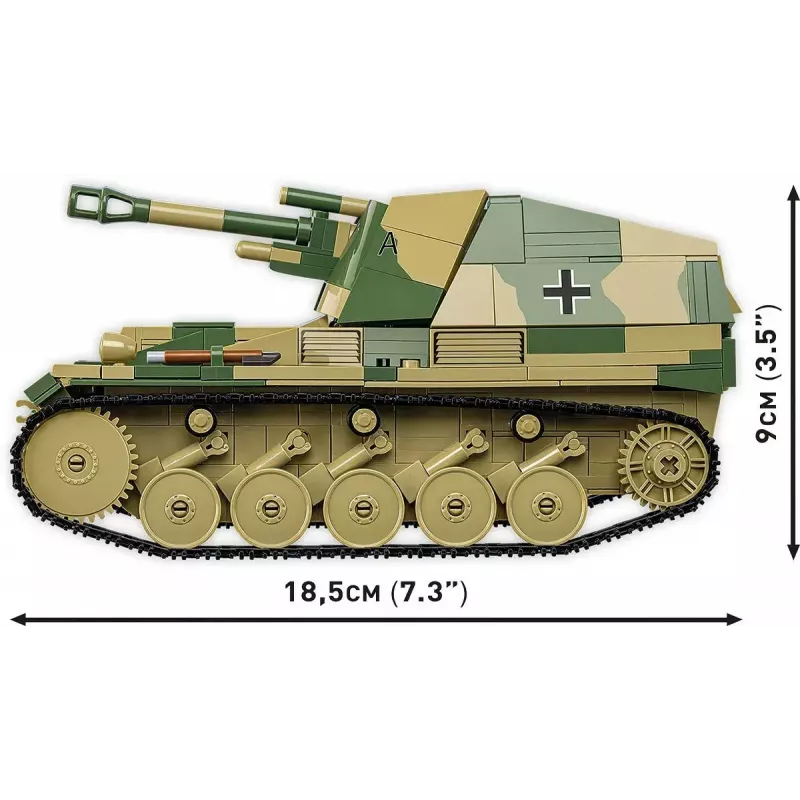 Cobi Blocks SD.KFZ.124 Wespe kit de modelismo, 860 bloques