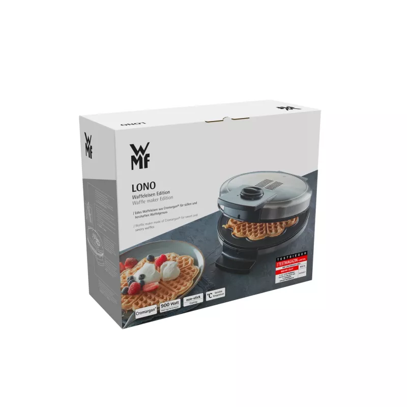 WMF Lono 04.1521.0011 Gofrera 5 gofres 900 W Negro, Cromo