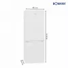Bomann KG 320.2 frigorífico combi, blanco