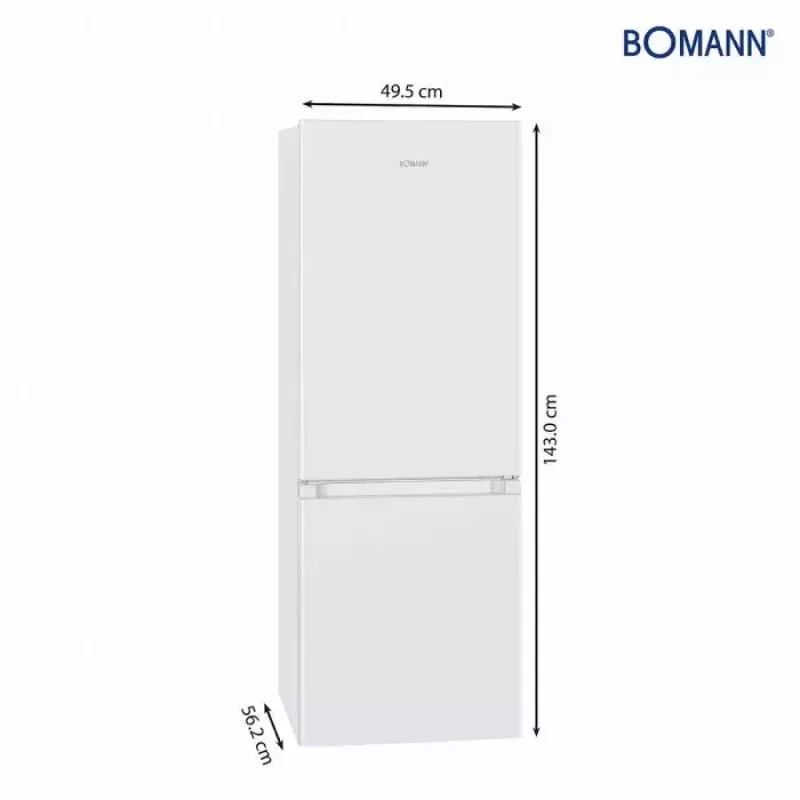 Bomann KG 320.2 frigorífico combi, blanco