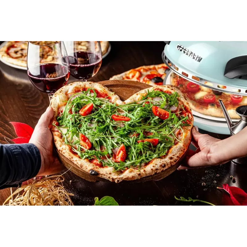 G3 Ferrari Delizia G1000613 PizzaOven Express horno para pizza, 1200 W, para pizzas Ø 31 cm, azul claro