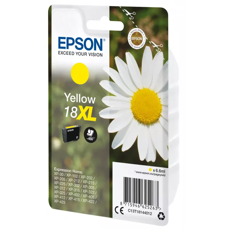 Cartucho Epson 18XL amarillo 450 páginas Blæk C13T18144012