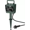 Alargador de corriente Goobay 55943 2m 2 tomas de corriente para exterior negro verde