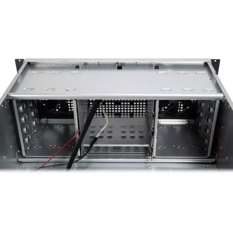 Caja para servidor Inter-Tech 4U 40240 Rack negra, gris