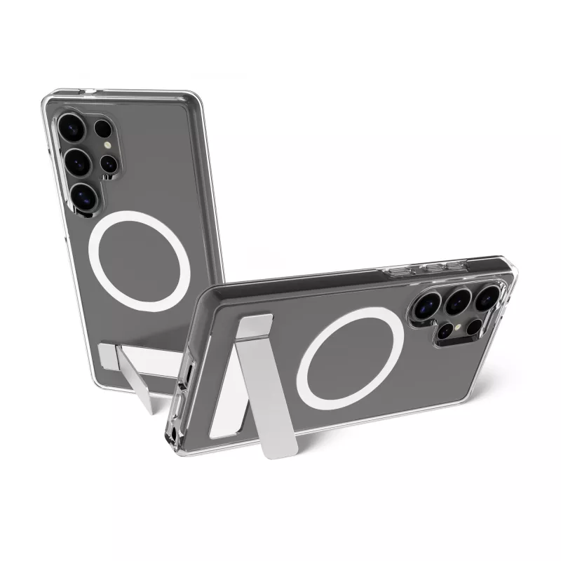 dbramante1928 Iceland Pro Qi2 Kick IMSUCL006464 funda para Samsung Galaxy S25 Ultra, plástico, transparente como el hielo