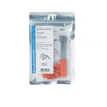 Bloqueador de puerto + llave Smartkeeper NL03PKOR RJ-45 Naranja 10 uds.