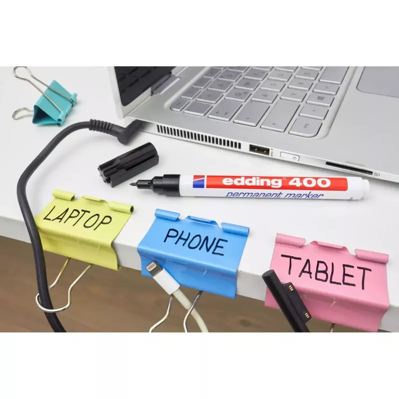 Rotulador permanente Edding 400 negro