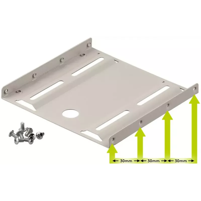 Soporte de montaje para HDD Goobay 2,5 pulgadas a 3,5 pulgadas 94343