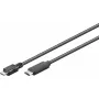 Cable USB Goobay USB 2.0 1m Micro-USB B USB C negro