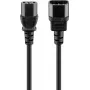Cable alargador C13 conector hembra C14 conector macho 0,5 m negro Goobay