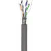 Cable de red Goobay CAT 5e F/UTP gris 100m