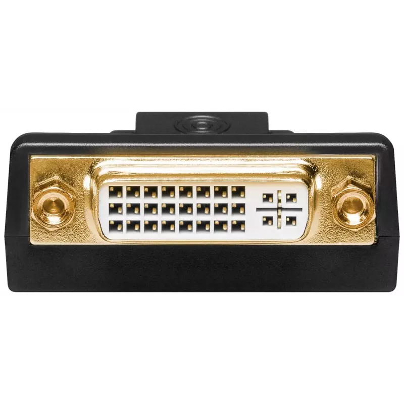 Adaptador DisplayPort/DVI-D Goobay 1.1 dorado negro