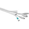 Funda de cable Goobay 51918 blanco 1,8 m