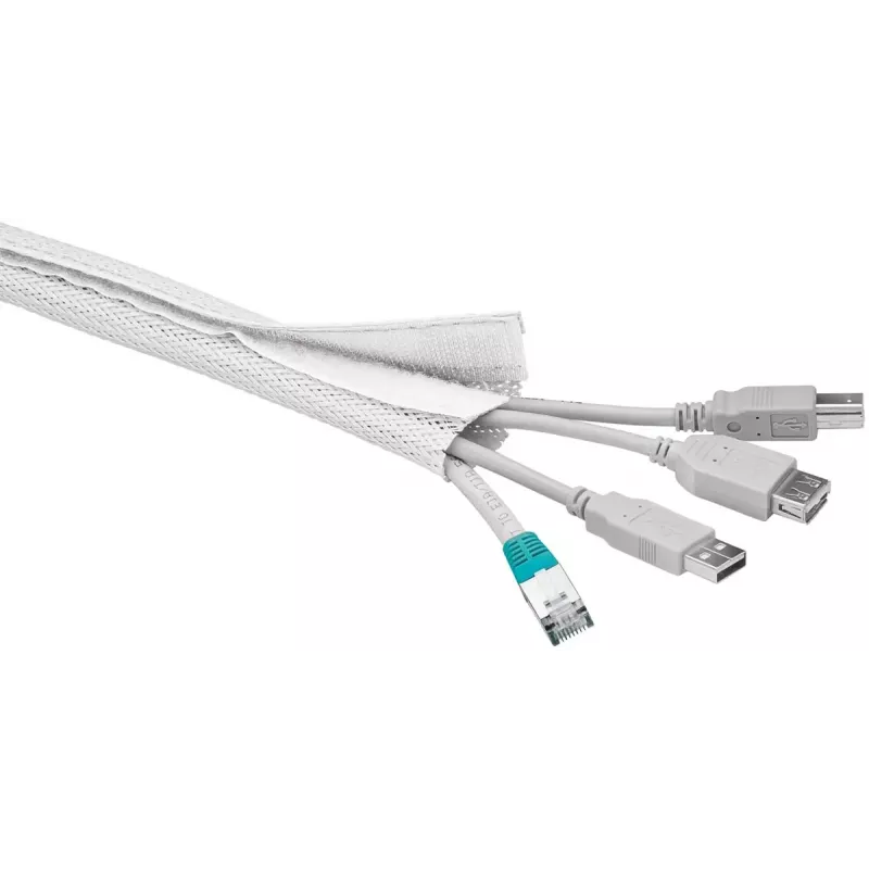 Funda de cable Goobay 51918 blanco 1,8 m