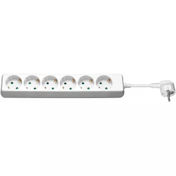 Regleta de enchufes Goobay de 6 tomas 1,5 m blanco 6 tomas AC 3500 W