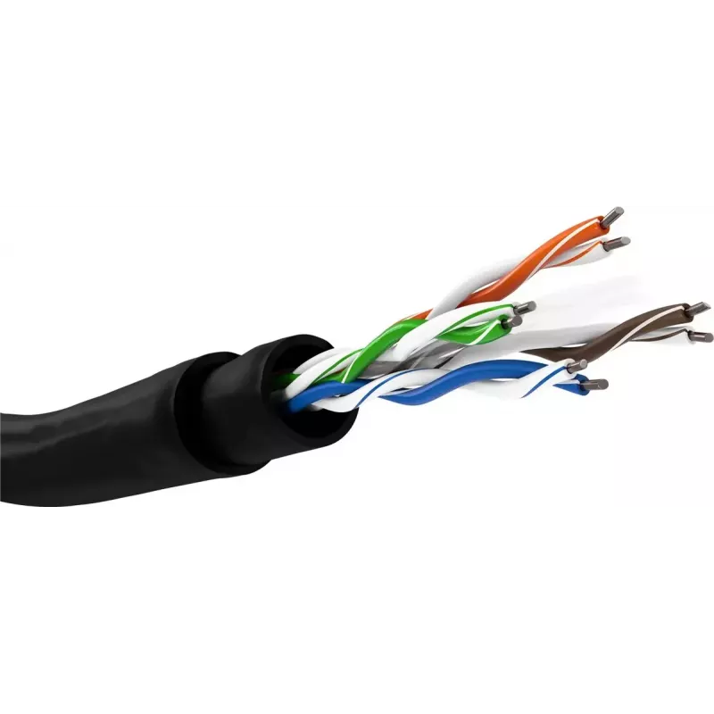 Cable de red Goobay 94399 U/UTP Cat6 305 m negro
