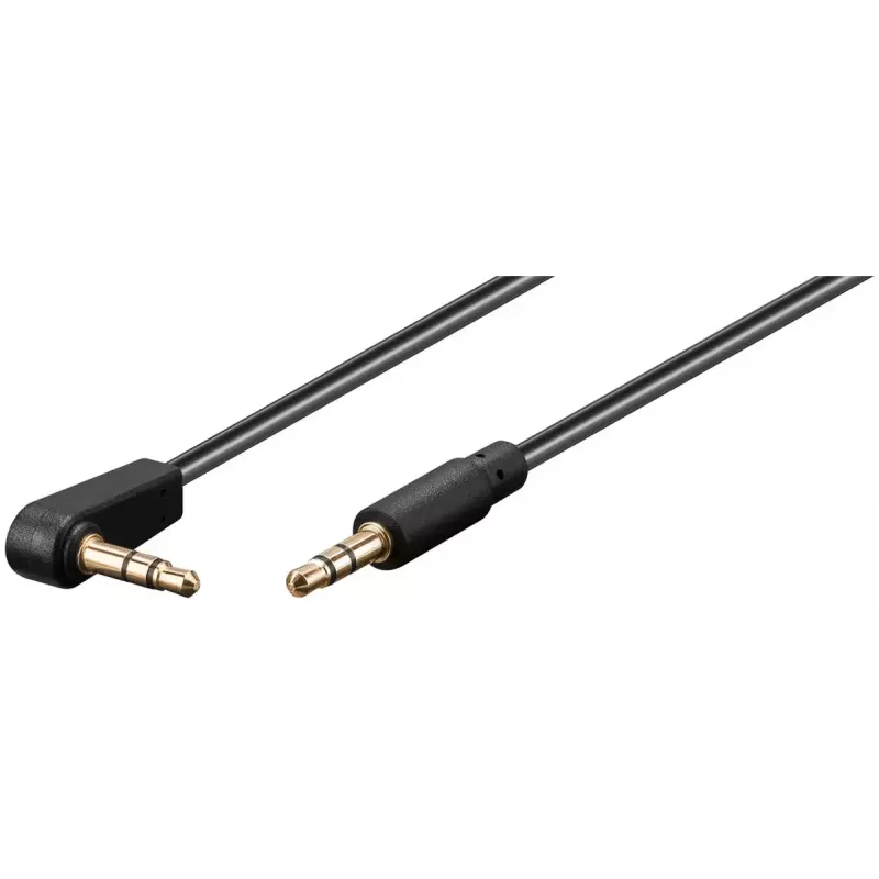 Cable de audio Goobay 67782 0,5 m jack 3,5 mm macho a macho negro