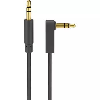 Cable de audio Goobay 67782 0,5 m jack 3,5 mm macho a macho negro