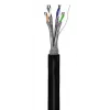 Cable de red Goobay CAT 6 exterior S/FTP 100 m negro