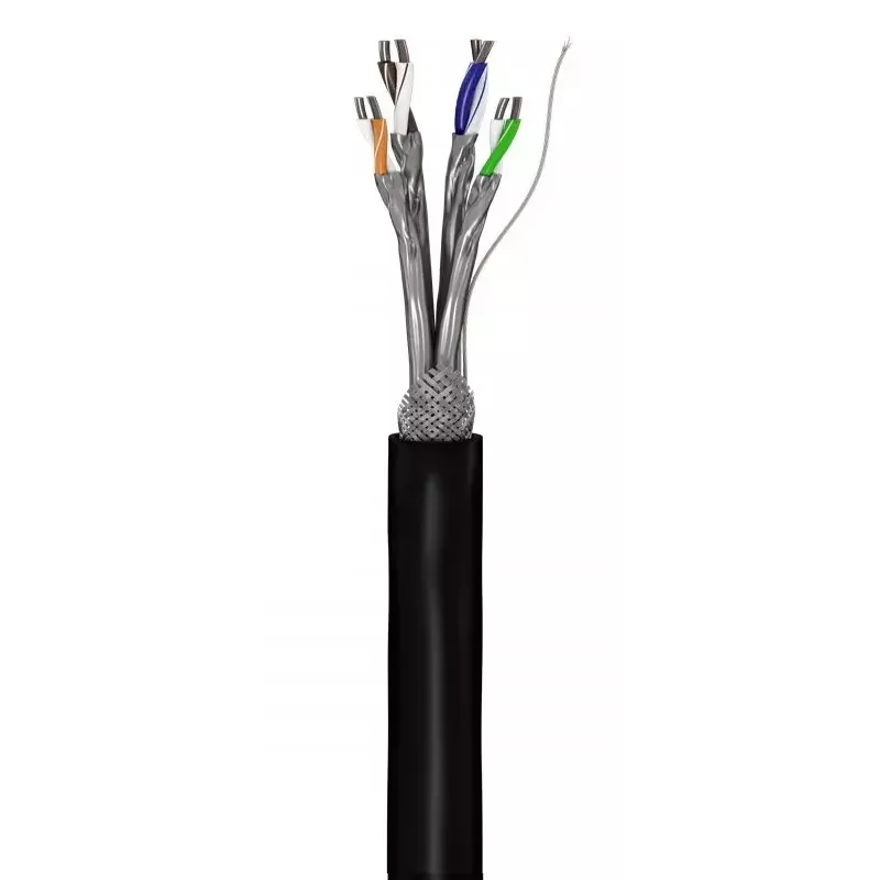 Cable de red Goobay CAT 6 exterior S/FTP 100 m negro