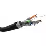 Cable de red Goobay CAT 6 exterior S/FTP 100 m negro