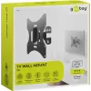Goobay TV EasyFlex M Soporte de pared inclinable, negro (51893)