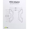 Adaptador VESA para soporte de pared para TV Goobay 60134