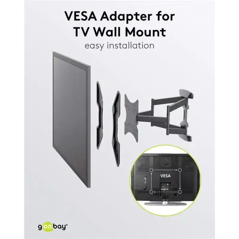 Adaptador VESA para soporte de pared para TV Goobay 60134