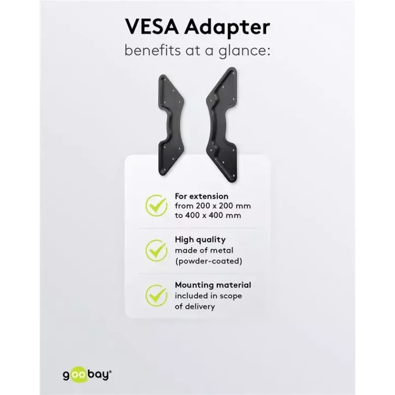 Adaptador VESA para soporte de pared para TV Goobay 60134
