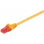 Cable de red Goobay 95249 RJ-45 Cat6 0,25 m amarillo