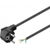 Cable de alimentación acodado Goobay 93976 1.5m negro
