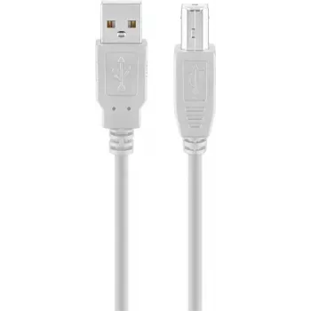 Cable Goobay USB 2.0 Hi-Speed gris 5 m USB A a USB B 0,48 Gbit/s