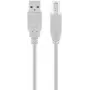 Cable Goobay USB 2.0 Hi-Speed gris 5 m USB A a USB B 0,48 Gbit/s