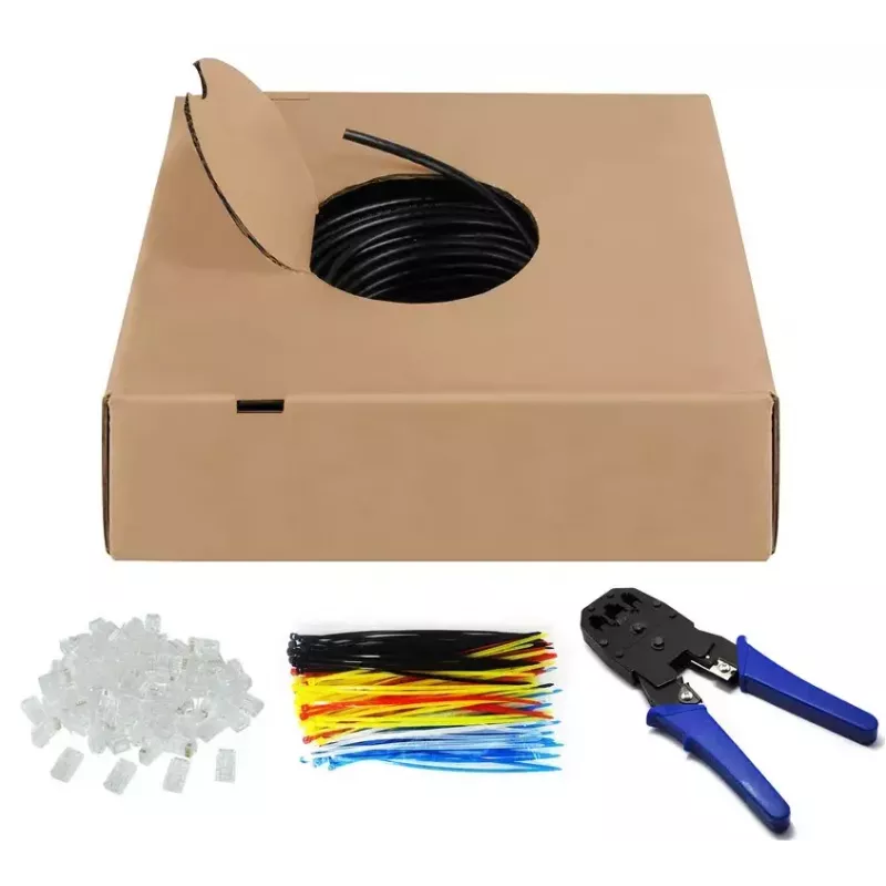 Cable de red Goobay CAT 6 exterior U/UTP 100m negro