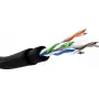Cable de red Goobay CAT 6 exterior U/UTP 100m negro