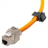 Cable de red Goobay Portable RJ45 50m Cat7a naranja