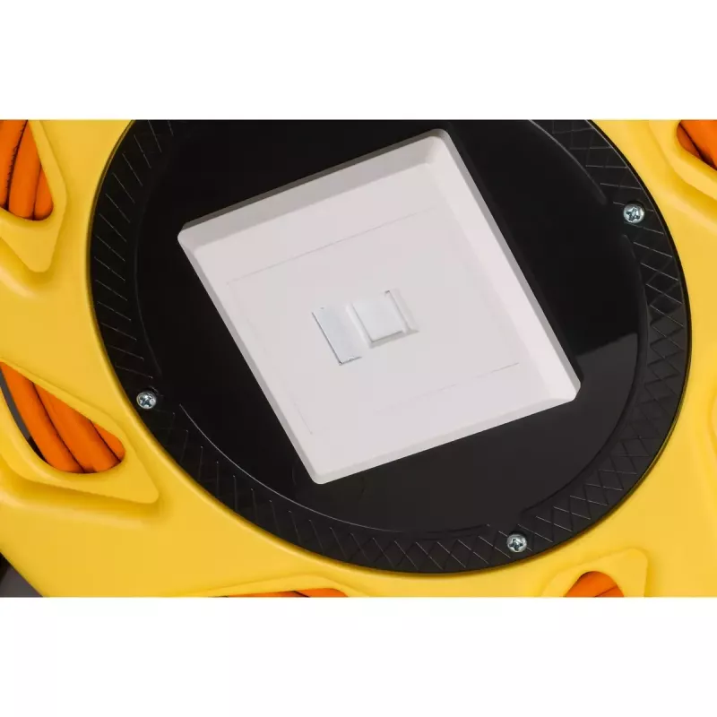 Cable de red Goobay Portable RJ45 50m Cat7a naranja