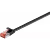 Goobay CAT 6 Cable de red plano U/FTP 94235, 5 m, negro