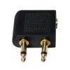 Adaptador de cable LOGILINK CA1089 — 2×3,5 mm a 1×3,5 mm, contactos dorados, negro
