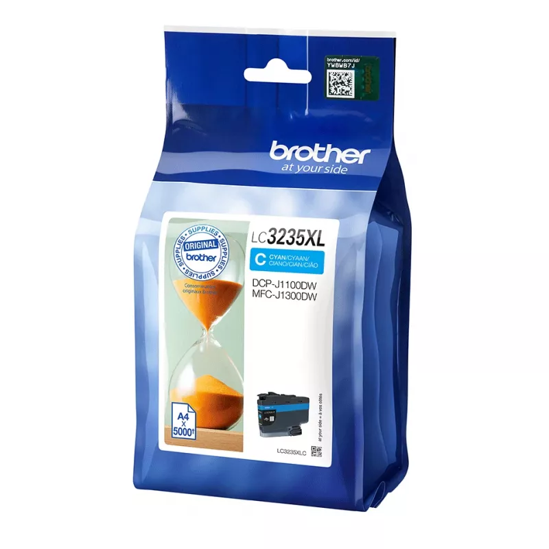 Cartucho de tinta Brother LC3235XLC 1 ud. original alto (XL) rendimiento cian