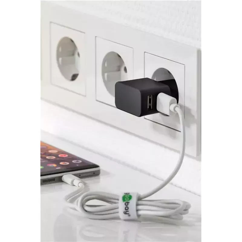 Set de cargador interior Goobay Dual Apple Lightning 44995