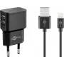 Set de cargador interior Goobay Dual Apple Lightning 44995