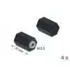 Separador hexagonal M2,5 hembra 10 mm negro 4 uds. DeLOCK 60243